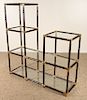 WILLIAM HAINES STYLE FAUX BAMBOO BRONZE BOOKCASE