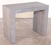 FRENCH SMALL CERUSED OAK CONSOLE TABLE