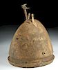 Etruscan Negau Bronze Helmet w/ River Patina