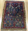 Antique and Finely Hand Woven Throw Rug
