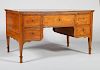 FRENCH PROVINCIAL FRUITWOOD DESK, POSSIBLY BELGIAN
