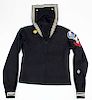 WWII US Navy Seabees blue wool tunic