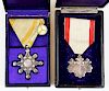 two Japanese medals in original cases