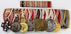 WWI Austrian medal bar with eight awards