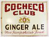 Cocheco Club Ginger Ale double sided sign