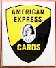 American Express Cards flanged enamel sign