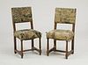 PAIR OF WILLIAM AND MARY MAHOGANY HALL CHAIRS
