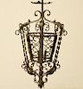FRENCH WROUGHT IRON LANTERN CHANDELIER