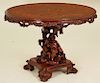 ITALIAN BAROQUE STYLE CARVED WALNUT CENTER TABLE