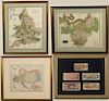 19TH CENTURY MAPS OF ENGLAND, PRUSSIAN, AND AUSTRIAN EMPIRES AND SLAVIC CURRENCY