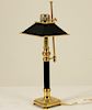 CHAPMAN STYLE SOLID BRASS CANDLESTICK LAMP