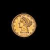 * A United States 1886-S Liberty Head $5 Gold Coin