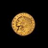 * A United States 1914 Indian Head $5 Gold Coin