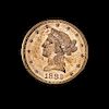 * A United States 1882 Liberty Head $10 Gold Coin