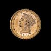 * A United States 1885-S Liberty Head $10 Gold Coin