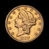 * A United States 1907-S Liberty Head $20 Gold Coin