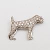 J.E. Caldwell & Co. Platinum and Diamond Dog Pin