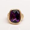 14k Gold and Amethyst Ring