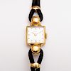 Patek Philippe 18k Gold and Suede Wristwatch