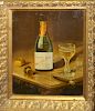 Gold Seal Champagne tin litho advertising sign
