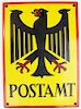 1950's era Bundesadler eagle Postamt sign