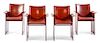 Tito Agnoli, (Peruvian, 1931-2012), Matteo Grassi, c. 1978 set of Korium chairs