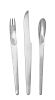 Arne Jacobsen, (Danish 1902-1971), Anton Michelsen, c. 1957 AJ flatware service 11 dinner spoons 10 soup spoons 11 dessert spoon