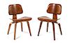 Charles and Ray Eames, (American, 1907-1978 | 1912-1988), Evans Products/Herman Miller, c. 1945 pair of early DCW chairs