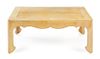 Modern Parchment Coffee Table, USA, Late 20th Century,