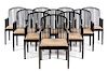 Davis Allen, (American, 1916-1999), Stendig Italy, c. 1983 set of 10 Andover chairs