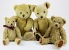 four Dean's / Dean's Rag Book teddy bears