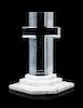 A Steuben Cut Glass Cross Height without base 8 1/2 inches.