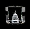 A Steuben Capitol Building Height 3 1/2 inches.