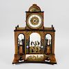 Austrian Neoclassical Gilt-Metal-Mounted Fruitwood Mantel Clock