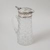 Faberge Silver Mounted Cut-Glass Water Pitcher