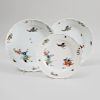 Pair of Meissen Porcelain Plates and a Matching Smaller Plate in the 'Kakiemon' Pattern