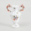 Meissen Porcelain Urn Form Finial with Dolphin Form Handles