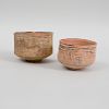 Two Stain Decorated Terracotta Bowls