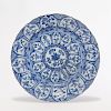 Chinese Kangxi Blue and White Porcelain Charger