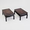 Pair of Chinese Coromandel Lacquer Panels Mounted as Low Tables