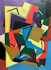 AGNES WEINRICH, (American, 1873-1946), Cubist Composition