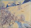 ROBERT STRONG WOODWARD, (American, 1885-1957), Snowy Landscape
