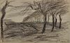 LYONEL FEININGER, (American/German, 1871-1956), (Trees)