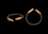 Scythian Bracelet with Gold Wolf-Head Terminals