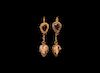 Roman Gold Elaborate Earring Pair