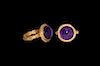 Byzantine Gold Ring with Amethyst