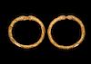 Central Asian Gold Bracelet Pair