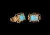 Qaznavid Gold Ring with Turquoise