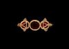Migration Period Gold and Garnet Inlay Brooch