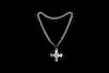 Viking Silver Necklace with Cross
